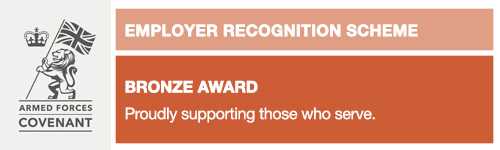 Armed Forces Covenant (AFC) Employer Recognition Scheme Bronze Award Logo